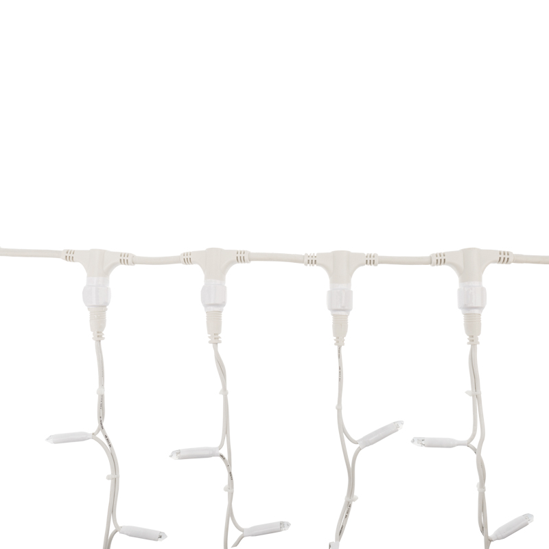 Качественная картинка Светодиодный занавес NEON-NIGHT 2х1,5м СИНИЙ, белый КАУЧУК, IP67, постоянное свечение, 230В