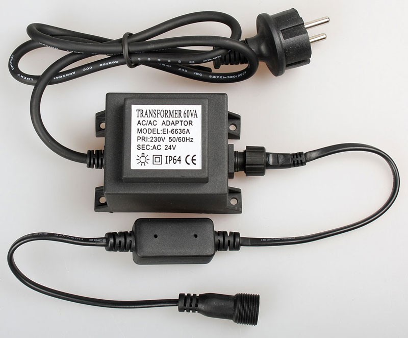 Качественная картинка Трансформатор 220/24 В 30 W черный