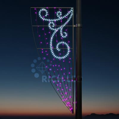 Светодиодная уличная консоль  Вьюга Rich LED розовый RL-KN-111P Светодиодная уличная консоль  Вьюга Rich LED розовый RL-KN-111P