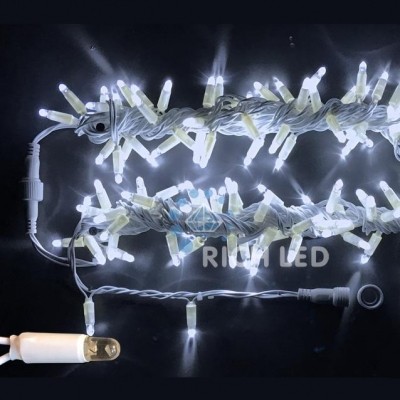 Качественная картинка Светодиодные гирлянды RichLed Нить 10 м, 220 В, мерц, IP54, белый провод, цвет белый