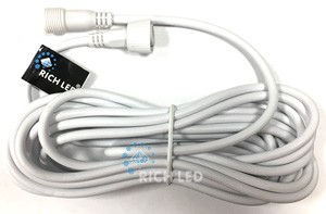 Качественная картинка Удлинитель 5 м, 2 pin, 2-х проводной, белый. RichLed
