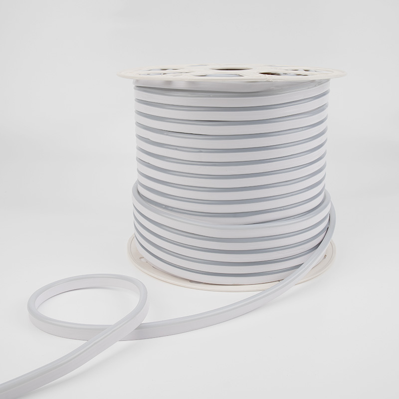 Качественная картинка Гибкий неон NEON-NIGHT 8х16мм двухсторонний 120 LED/м БЕЛЫЙ 230В бухта 100м