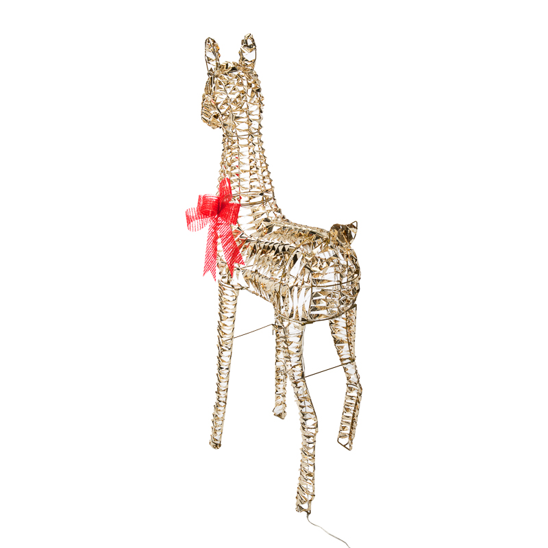 Качественная картинка Светодиодная фигура Олененок 107см, цвет свечения теплый белый, IP44 NEON-NIGHT