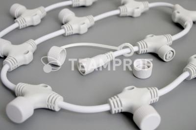 Шина от занавеса 2 м, Teamprof, шаг 10 см, белая