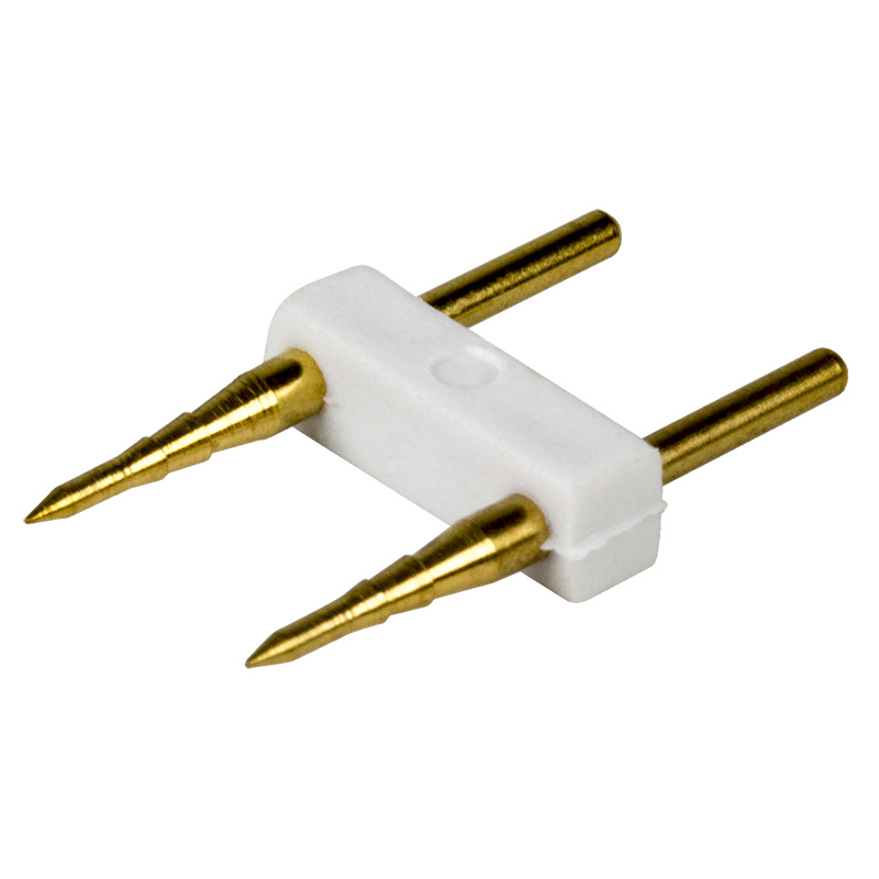 Качественная картинка Коннектор для Гибкого неона 15х26мм, провод каучук, длина 20 см (цена за 1 шт.)