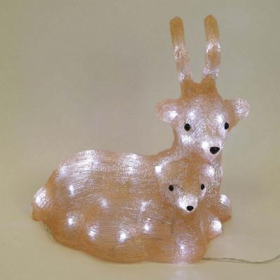 Светодиодная фигура "Олень с детенышем" Laitcom, 34 см, 50 led, IP54, 220/24V