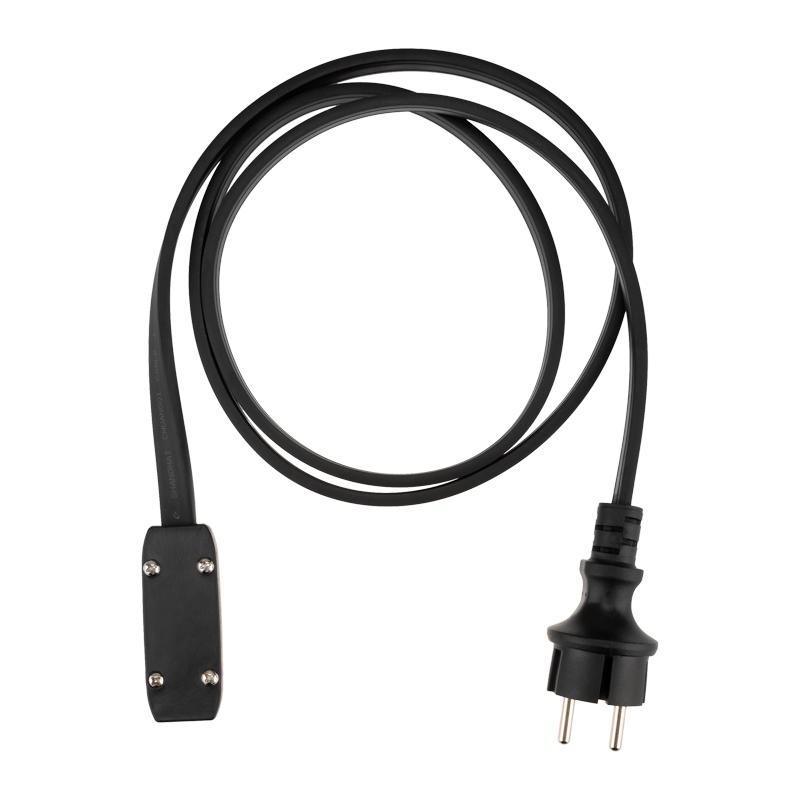 Качественная картинка Блок питания для подключения двухжильной гирлянды Belt-light (шнур питания 1,5м с вилкой, 2 коннекто