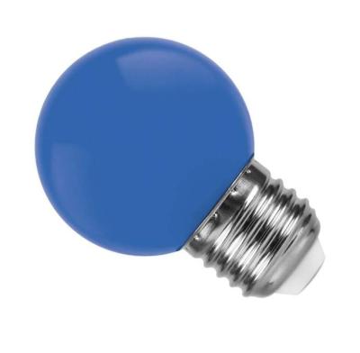 Лампа шар 45 1W LED е27 СИНЯЯ матовая LAITCOM