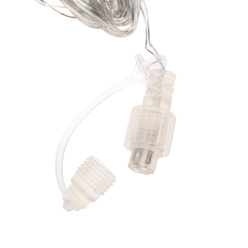 Качественная картинка Светодиодный дождь NEON-NIGHT 2х3м БЕЛЫЙ, мерцание, прозрачный провод, IP44,, 230В