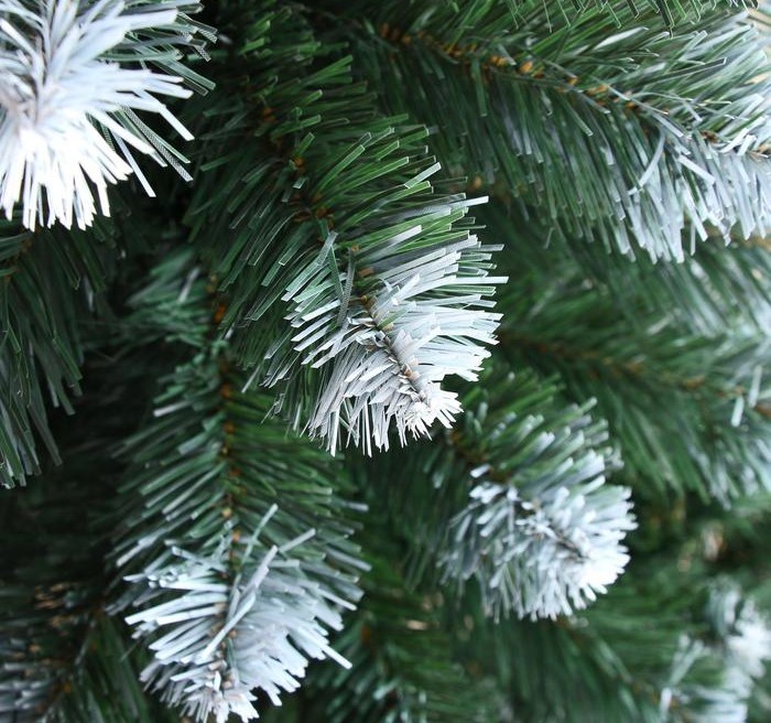 Качественная картинка Ель искусственная Никольская иней 1,8 м (подставка пластик)