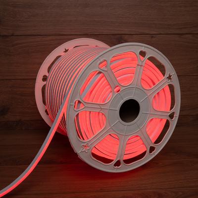 Гибкий неон NEON-NIGHT 8х16мм двухсторонний 120 LED/м КРАСНЫЙ 230В бухта 100м