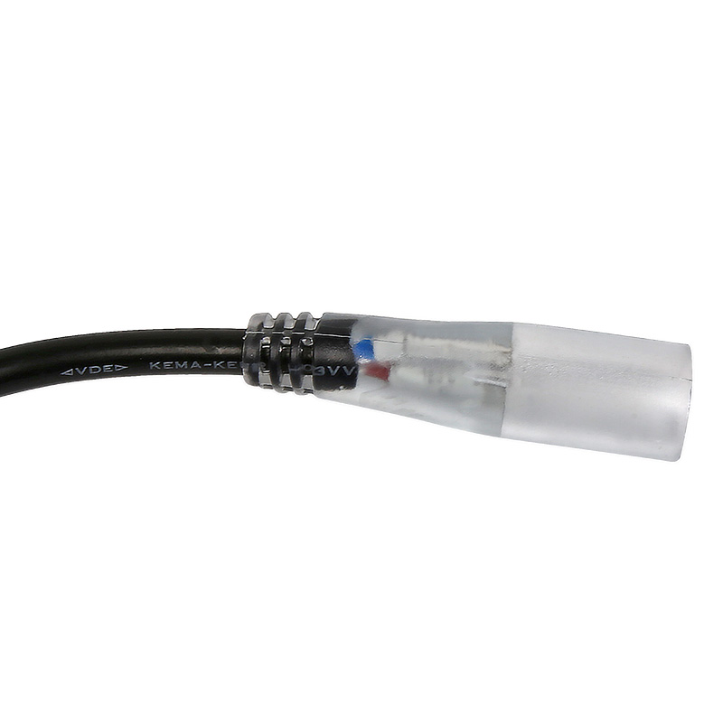 Качественная картинка Установочный набор для дюралайта 2W диаметр 13мм (блок питания ПВХ с диодным мостом и вилкой, заглуш