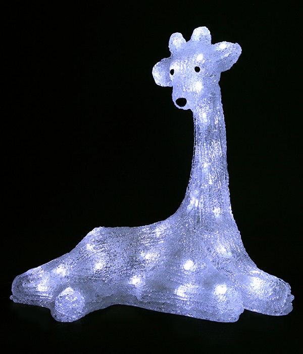 Качественная картинка Светодиодная фигура "Жираф" Laitcom, 36 см, 40 led, IP54, 220/24V., белый