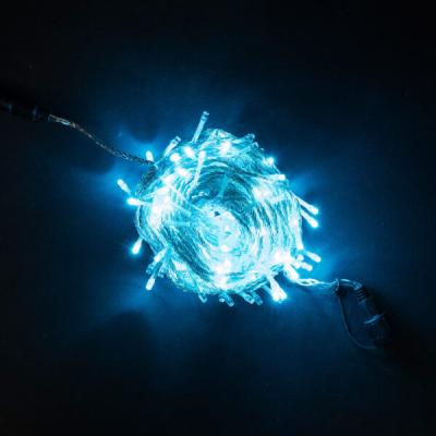 Светодиодная нить Laitcom с возможностью динамики, 20м, 24V, 200 LED, прозр.пр., неб.голубой
