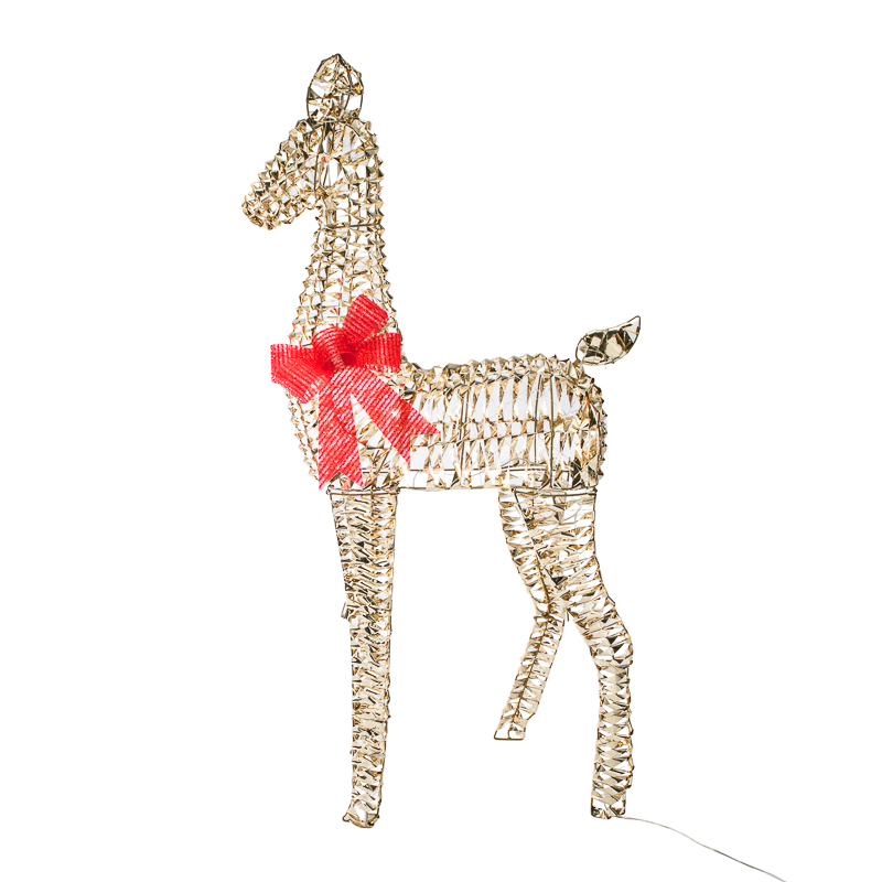 Качественная картинка Светодиодная фигура Олененок 107см, цвет свечения теплый белый, IP44 NEON-NIGHT