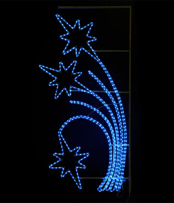 Качественная картинка Светодиодная консоль "Салют" Laitcom 95x170 синий (220V), IP54