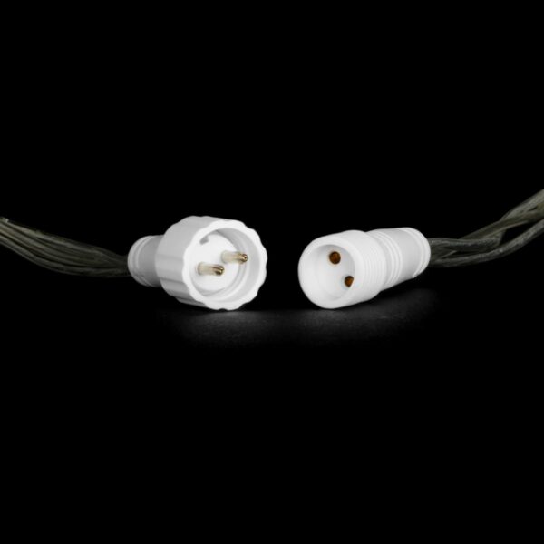 Качественная картинка Светодиодная нить с колпач. Laitcom 10 м, 24V, IP65, 100 led,прозр. провод, мерц.бел.диода, красный