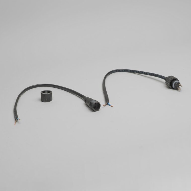 Качественная картинка Коннектор Laitcom 24В Папа-Мама 2 pin, 30см, каучук 2х0,5, IP65