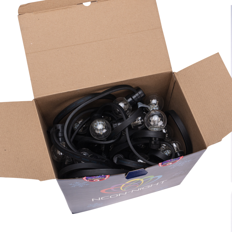 Качественная картинка Набор Белт-Лайт 10 м, черный каучук, 30 ламп, цвет Теплый белый, IP65, соединяется