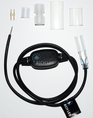 Комплект подключения для 2-х проводного дюралайта RichLed, без вилки, белый, до 50м, 1 А