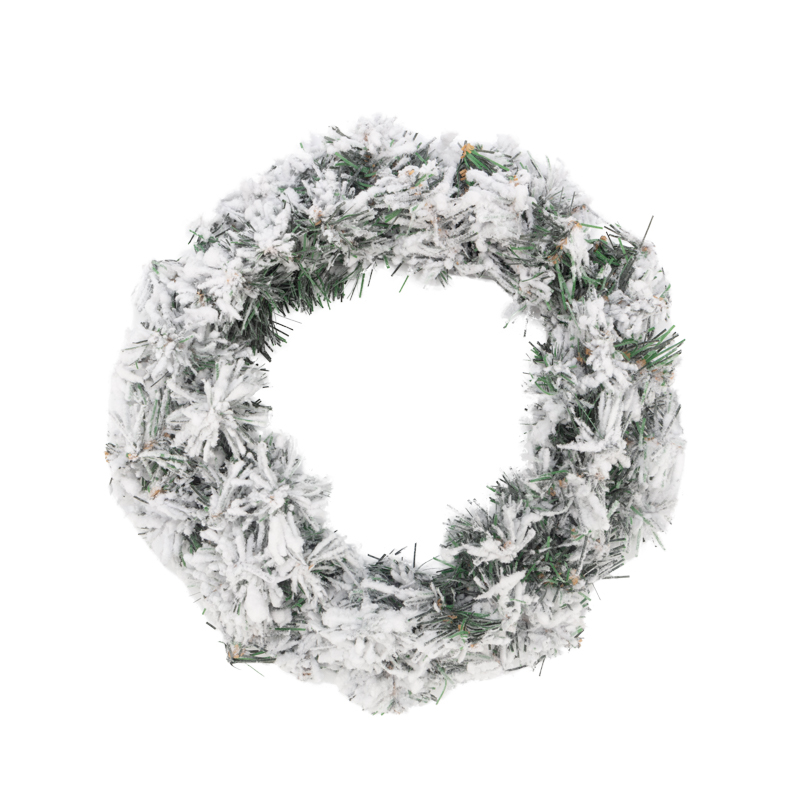Качественная картинка Заснеженный еловый венок NEON-NIGHT Ø 30 см, ПВХ