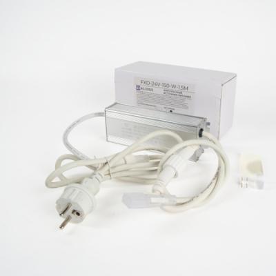 Импульсный источник питания для двустороннего неона ALEDUS 220/24 В, 150 Вт, 1.5 м, белый с вилкой