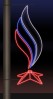 Качественная картинка Светодиодные уличные консоли ко Дню победы Rich LED, белый-синий-красный