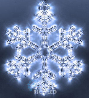 Качественная картинка Снежинка Rich LED ПРЕМИУМ, 40 см, белая, RL-SFDL40-W