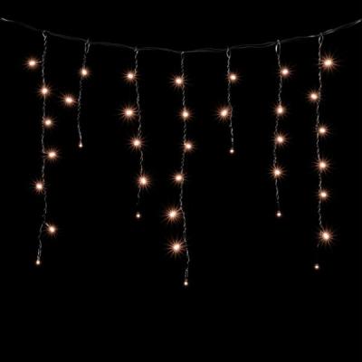 Светодиодная бахрома Laitcom 4,9x0,5м, 240 LED, IP54, черн. пр., экстра тепл. белый