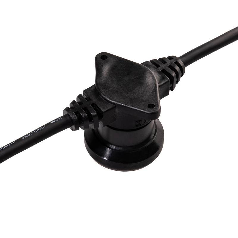 Качественная картинка Белт-Лайт NEON-NIGHT 2 жилы, 50м, шаг 20см, 250 патронов E27, IP65, черный круглый провод ПВХ