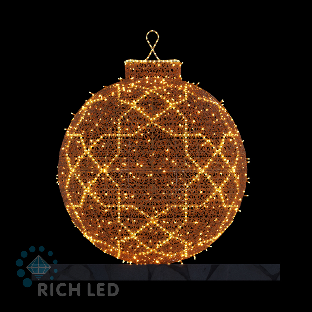 Качественная картинка Ёлочная игрушка RichLed шар 12, 100 см, 24В