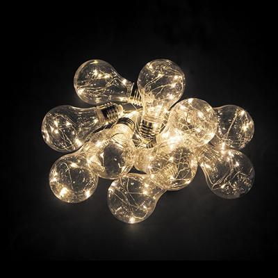 Светодиоднирлянда Feron CL580, 100 LED, 3м, 2700K, 10 подвесов, батарейки 3*AA, IP20