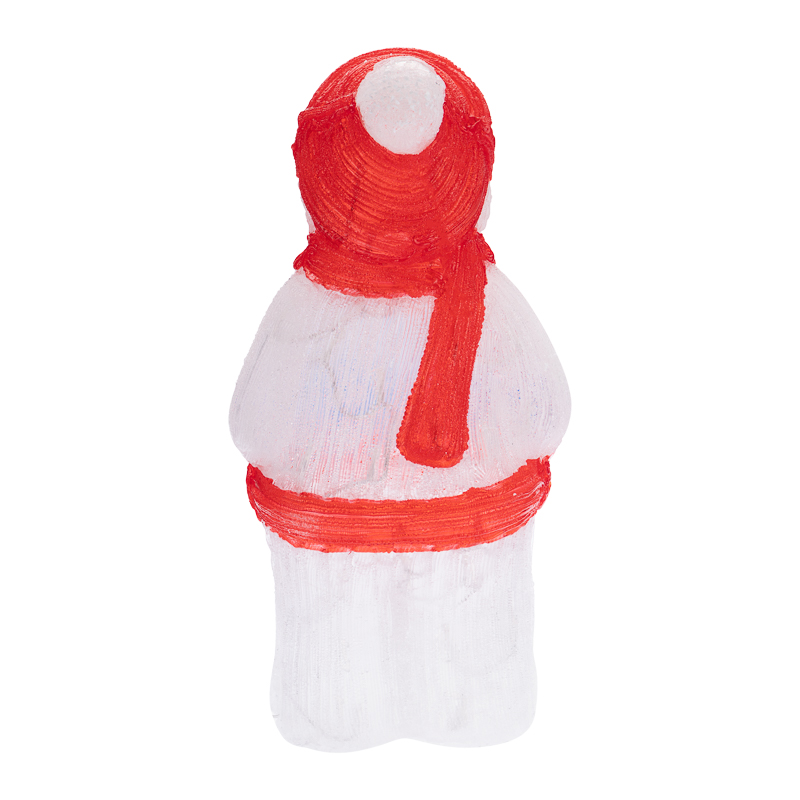 Качественная картинка Акриловая светодиодная фигура Снеговик в синих варежках 31х25х59 см, IP65 NEON-NIGHT