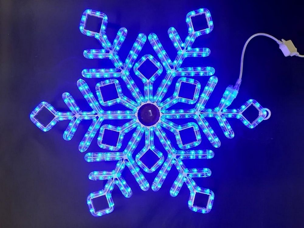 Качественная картинка Снежинка Rich LED ПРЕМИУМ, 70 см, синяя, RL-SFDL70-B*
