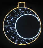 Световая игрушка шар "Орион", Teamprof, 53*60 см., 24В, теплый белый+белый