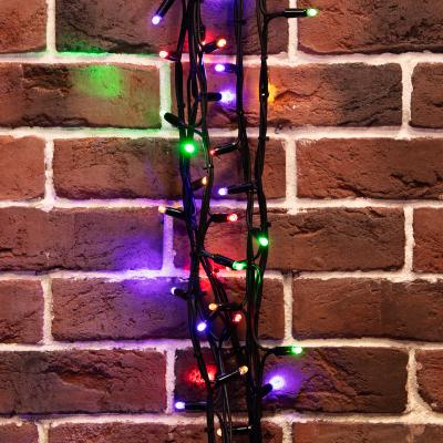 Cветодиодная нить управляемая NEON-NIGHT 20м МУЛЬТИКОЛОР черный каучук IP67 динамика 230В