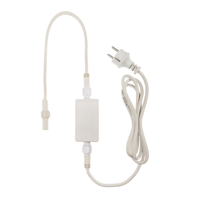 Качественная картинка Светодиодный занавес NEON-NIGHT 2х1,5м ЗЕЛЕНЫЙ, белый КАУЧУК, IP67, постоянное свечение, 230В