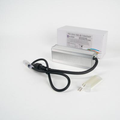 Импульсный источник питания для дюралайта ALEDUS 220/24 В, 150 Вт, 1.5 м, черный без вилки