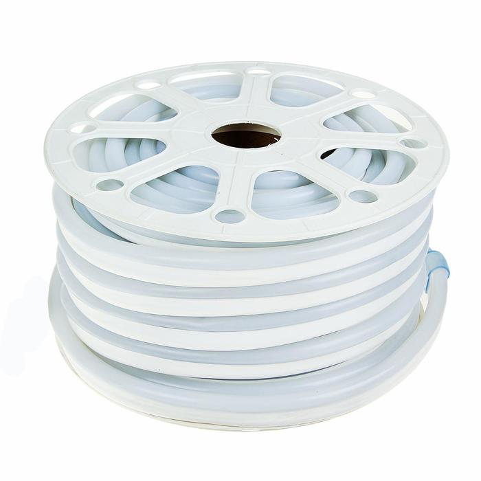 Качественная картинка Гибкий неон Luazon Lighting 15 × 25 мм, IP67, 25 м, SMD2835, 120 LED/м, 220 В, свечение белое