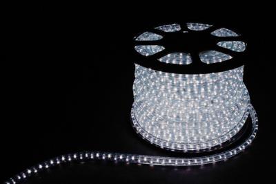 Дюралайт (световая нить) со светодиодами, 2W 100м 230V 36LED/м 13мм, белый 7000K, LED-R2W с 2 заглуш