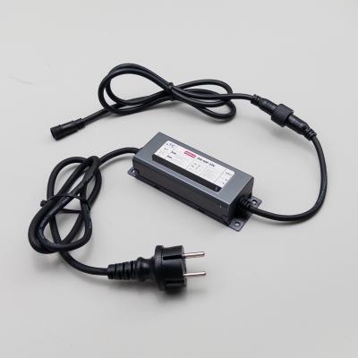 Блок Питания Электронный 60W для Нитей 24В, до 1000 LED, Провод Черный Каучук, IP65