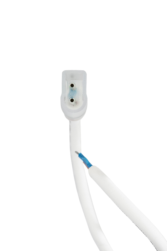 Качественная картинка Коннектор с проводом для одностороннего неона 8х16мм, провод каучук NEON-NIGHT