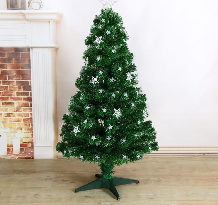 Качественная картинка Ёлка фиброоптическая 120 см галактика, d нижнего яруса 60 см, 125 веток мод.T908V12-120