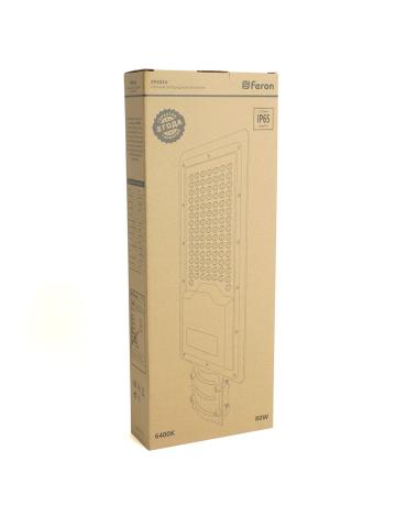 Качественная картинка Уличный светодиодный светильник 80W 6400K AC230V/ 50Hz цвет серый  (IP65), SP3034