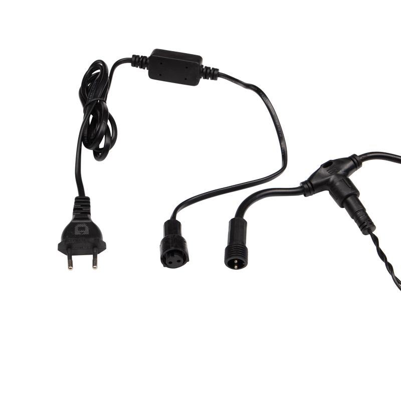 Качественная картинка Светодиодный дождь NEON-NIGHT 2х3м КРАСНЫЙ, постоянное свечение, черный провод, 230 В