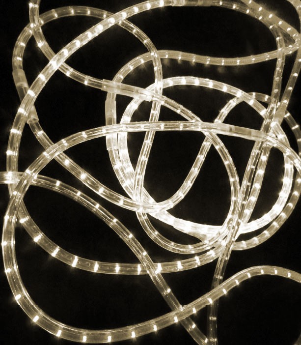 Качественная картинка Дюралайт 2-х проводной RichLed, мерцание, цвет теплый белый