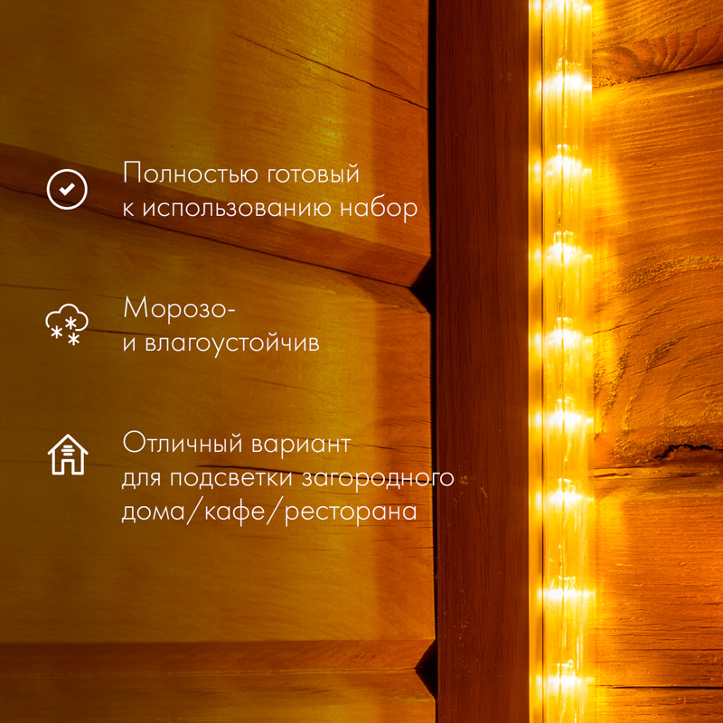 Качественная картинка Дюралайт NEON-NIGHT фиксинг (2W), 24 LED/м, мульти (RYGB), 10 м
