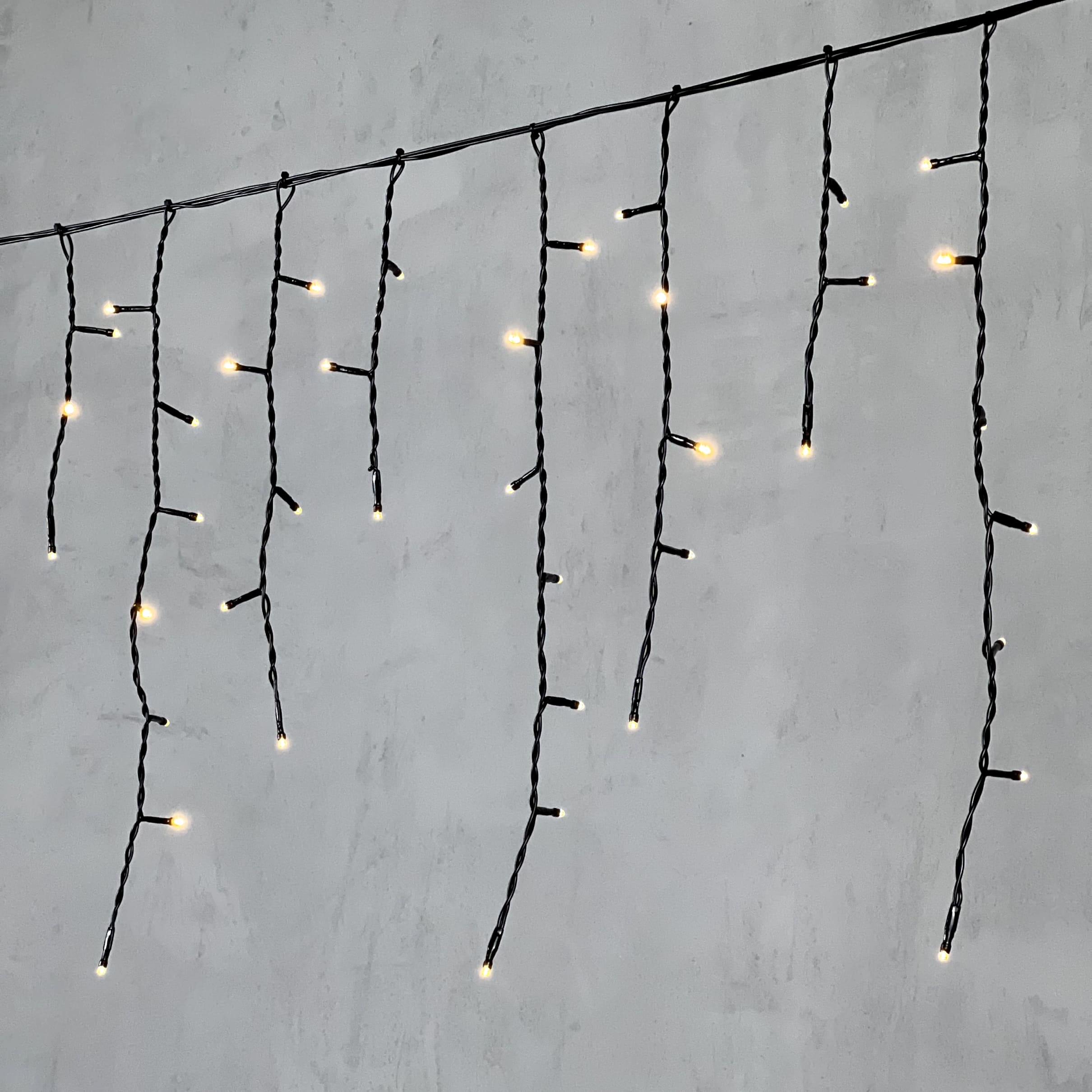 Светодиодная бахрома Laitcom 3,1 x 0,5 м, 24В, 150 LED, провод ПВХ, IP54