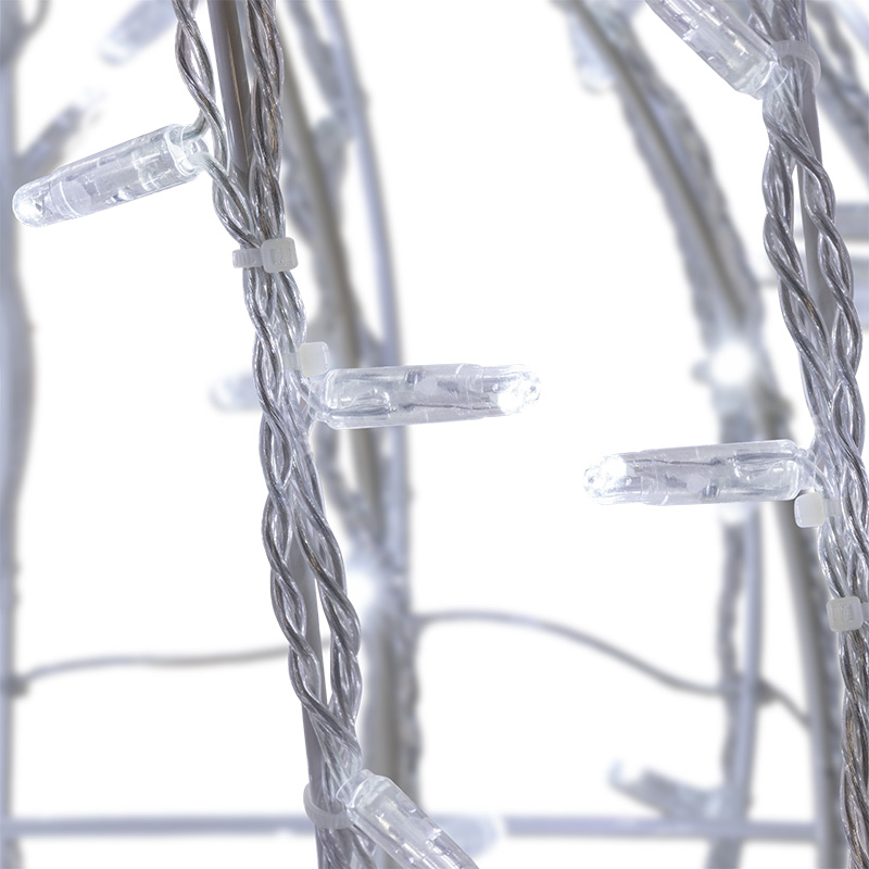 Качественная картинка Шар светодиодный 230V, диаметр 90 см, 372 светодиода, цвет белый