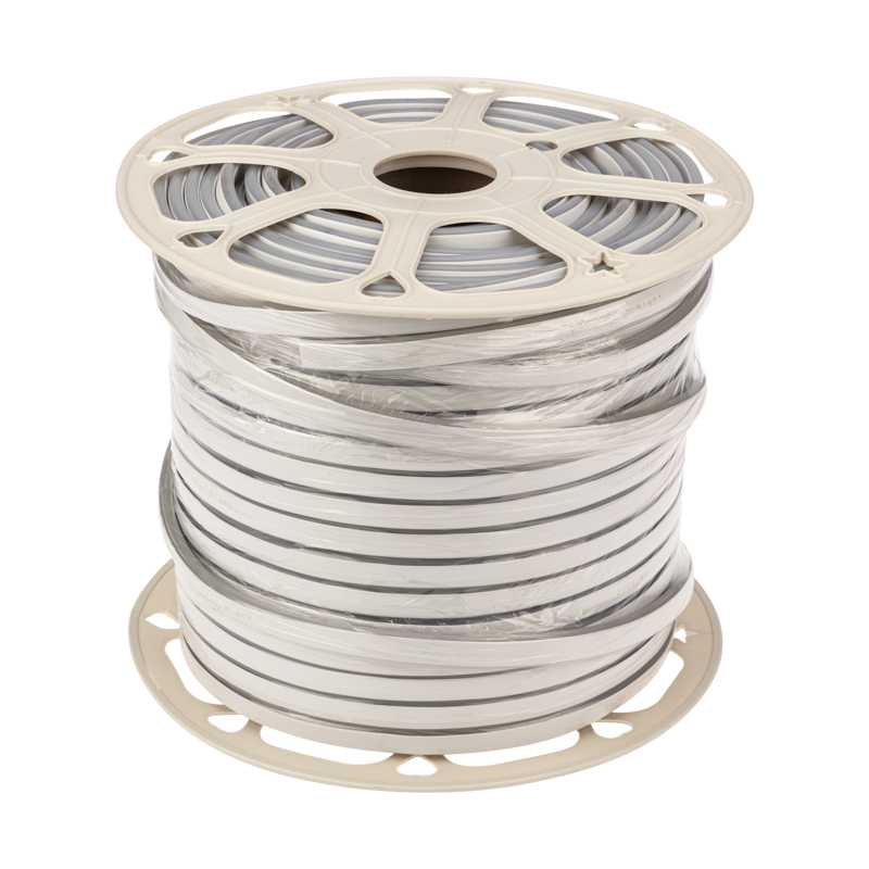 Качественная картинка Гибкий неон NEON-NIGHT 8х16мм двухсторонний 120 LED/м ЖЕЛТЫЙ 230В бухта 100м